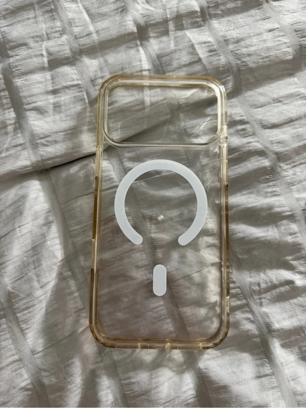 Clear Gold-Tinted MagSafe Compatible Phone Case